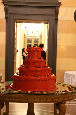 Torta nuziale sposi russi Bergamo