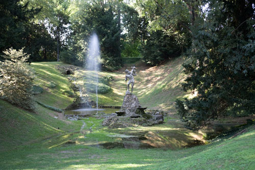 La fontana del Nettuno - Villa Caroli Zanchi